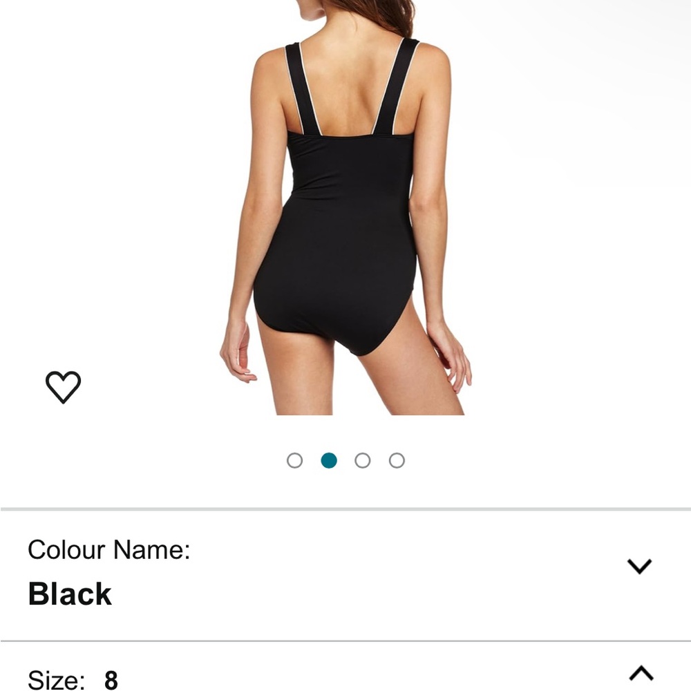 TYR women’s black swimsuit size 8 - Picture 4 of 4